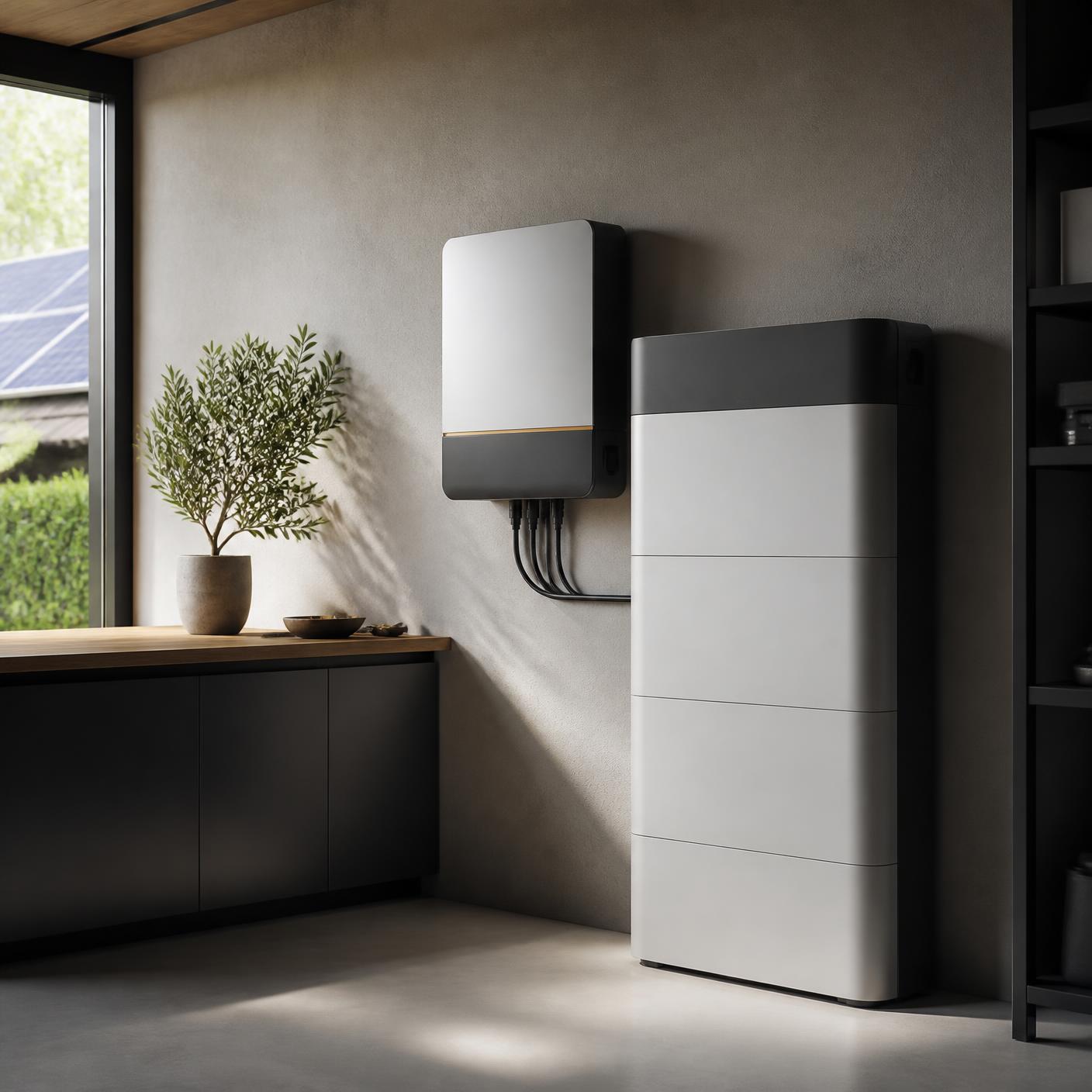 Modern otthoni energiatároló és inverter